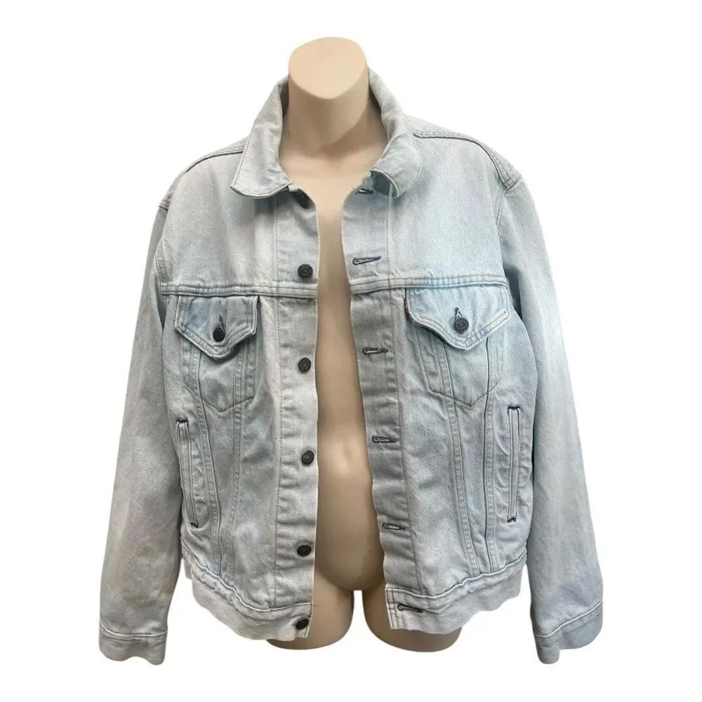 Vintage Levi's Light Blue Jean Jacket Size XL Classic